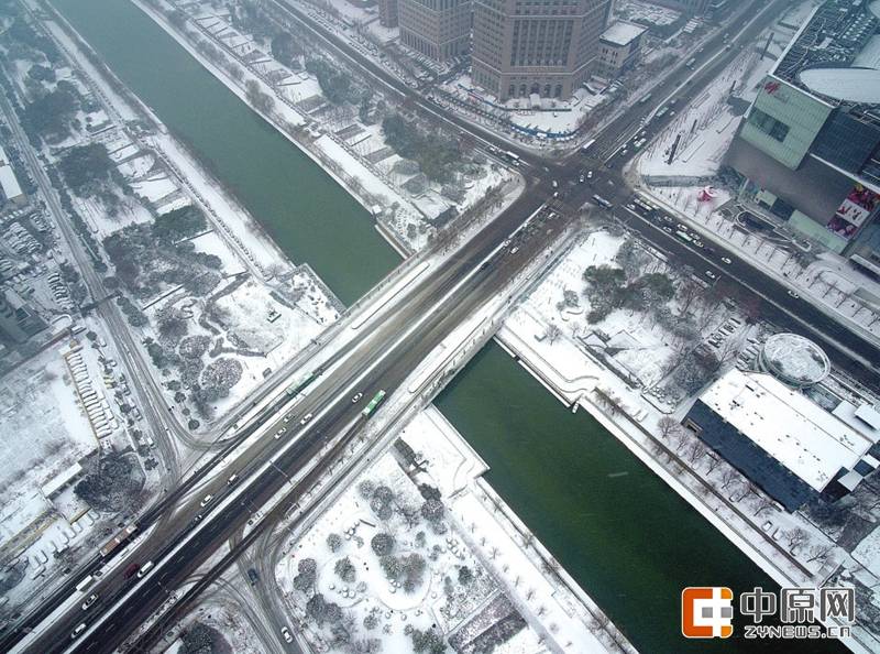 高清：俯瞰雪后绿城 大地如此多娇