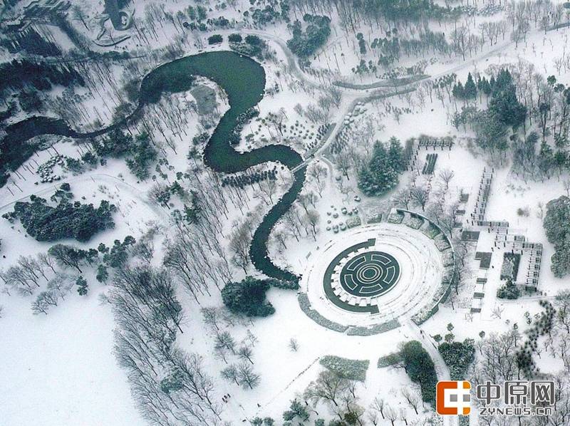 高清：俯瞰雪后绿城 大地如此多娇