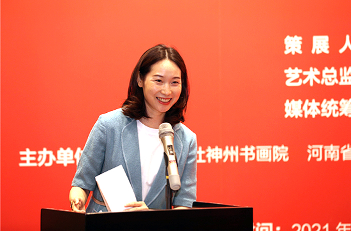 河南画家马刚《百年辉煌》肖像绘画在人民日报社展出