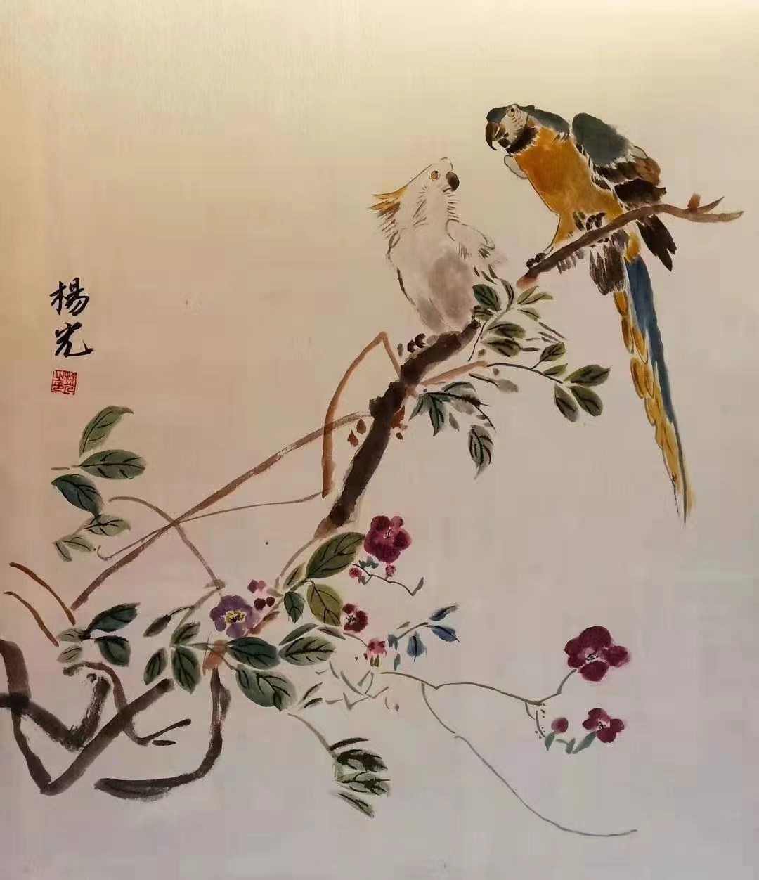 周口画家杨光老师“外憨内盈”的情感世界